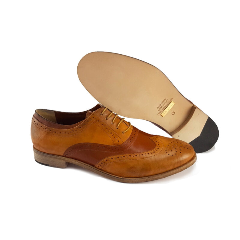 Scarpe stringate bicolore